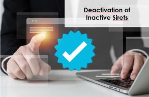 Deactivation of Inactive Sirets