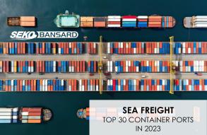 Top 30 container ports in the world in 2023