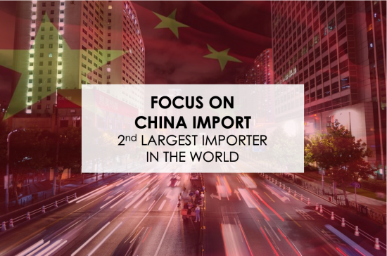 Focus on China Import, 2nd largest importer in the world