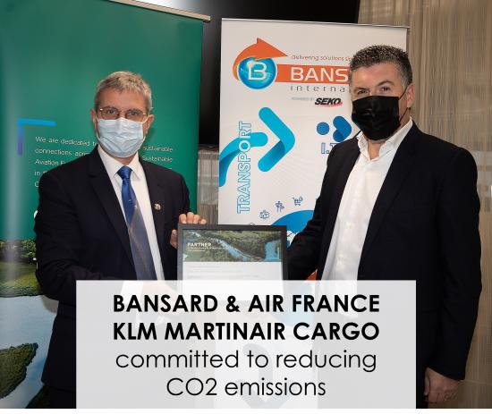 Bansard International s'engage aux côtés de Air France KLM Martinair Cargo pour réduire les émissions de CO2